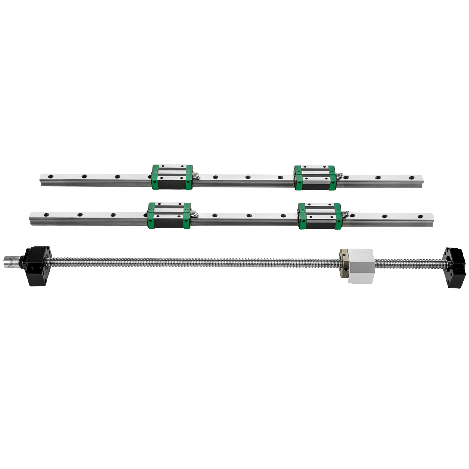 Hgr20 Linear Guide Rail Ballscrew Set - รางเลื่อนเชิงเส้น 2 ชิ้น รุ่น HGR20-1500 มม.